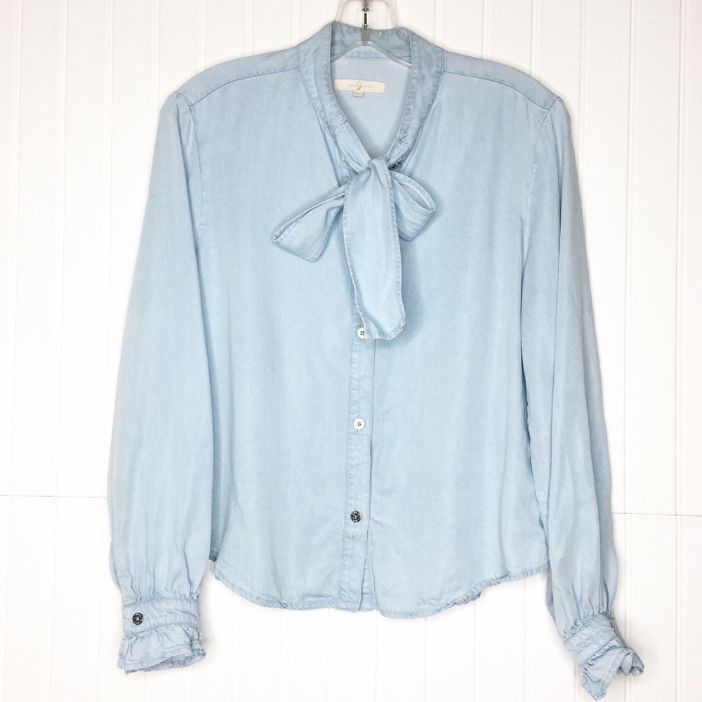 Seven For All Mankind Neck Tie Chambray Button Down